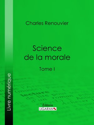 cover image of Science de la morale